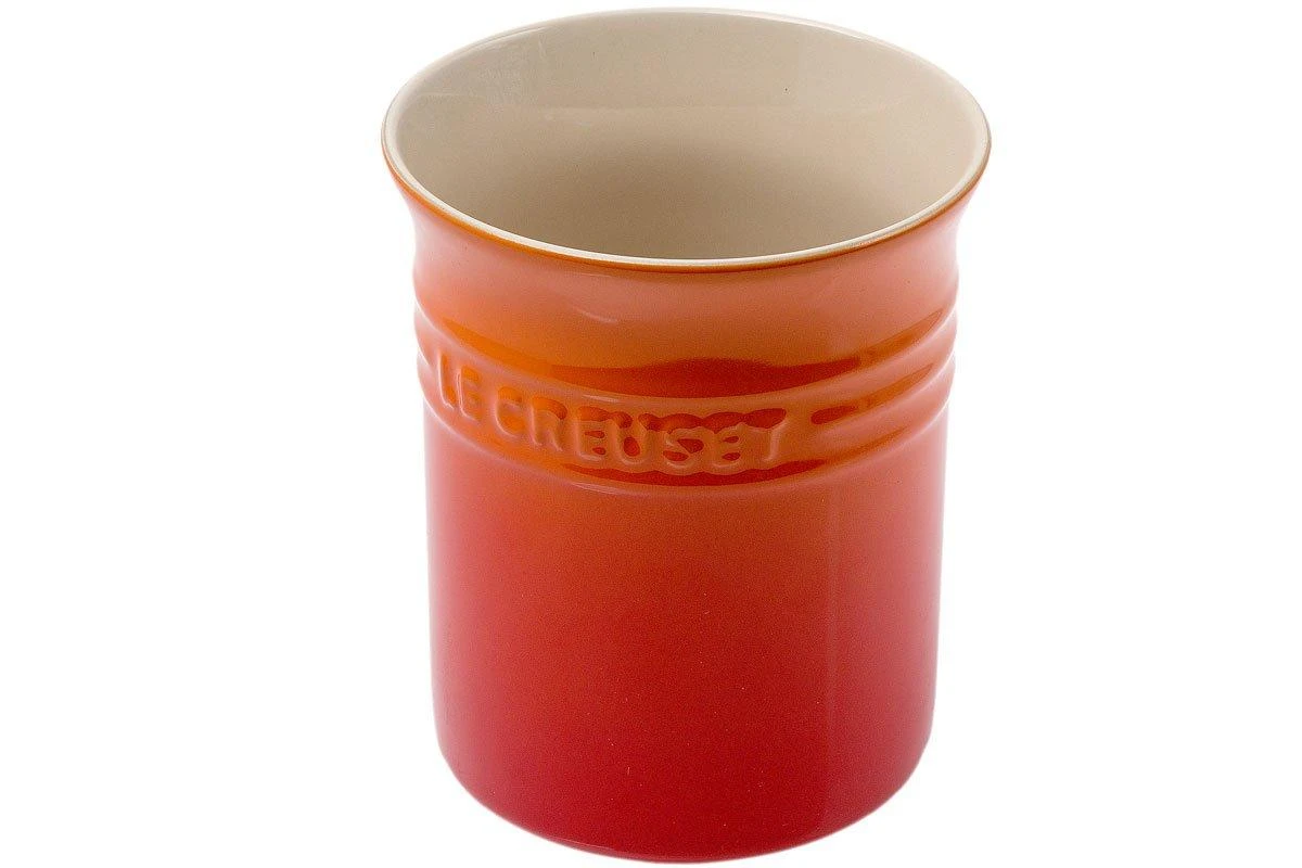 Le Creuset Utensil Jar Orange-red, 15 Cm 1 Le Creuset Utensil Jar Orange-red, 15 Cm