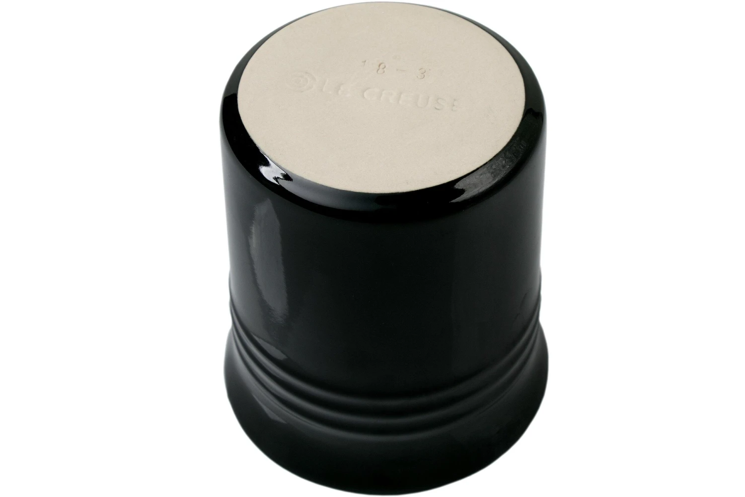 Le Creuset Ceramic Utensil Jar, Black, 15 Cm 3 Le Creuset Ceramic Utensil Jar, Black, 15 Cm - Billede 3