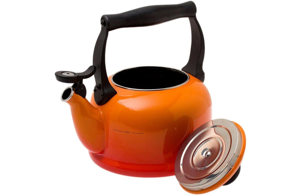 Le Creuset Tradition Teakettle 2,1L, Orange 2 Le Creuset Tradition Teakettle 2,1L, Orange - Billede 2
