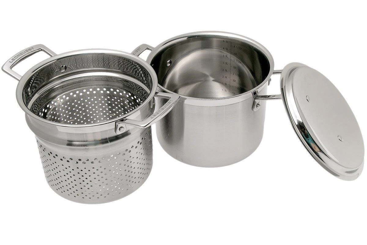 Le Creuset 3-ply Casserole With Pasta Tray, 20 Cm, 5L 2 Le Creuset 3-ply Casserole With Pasta Tray, 20 Cm, 5L - Billede 2