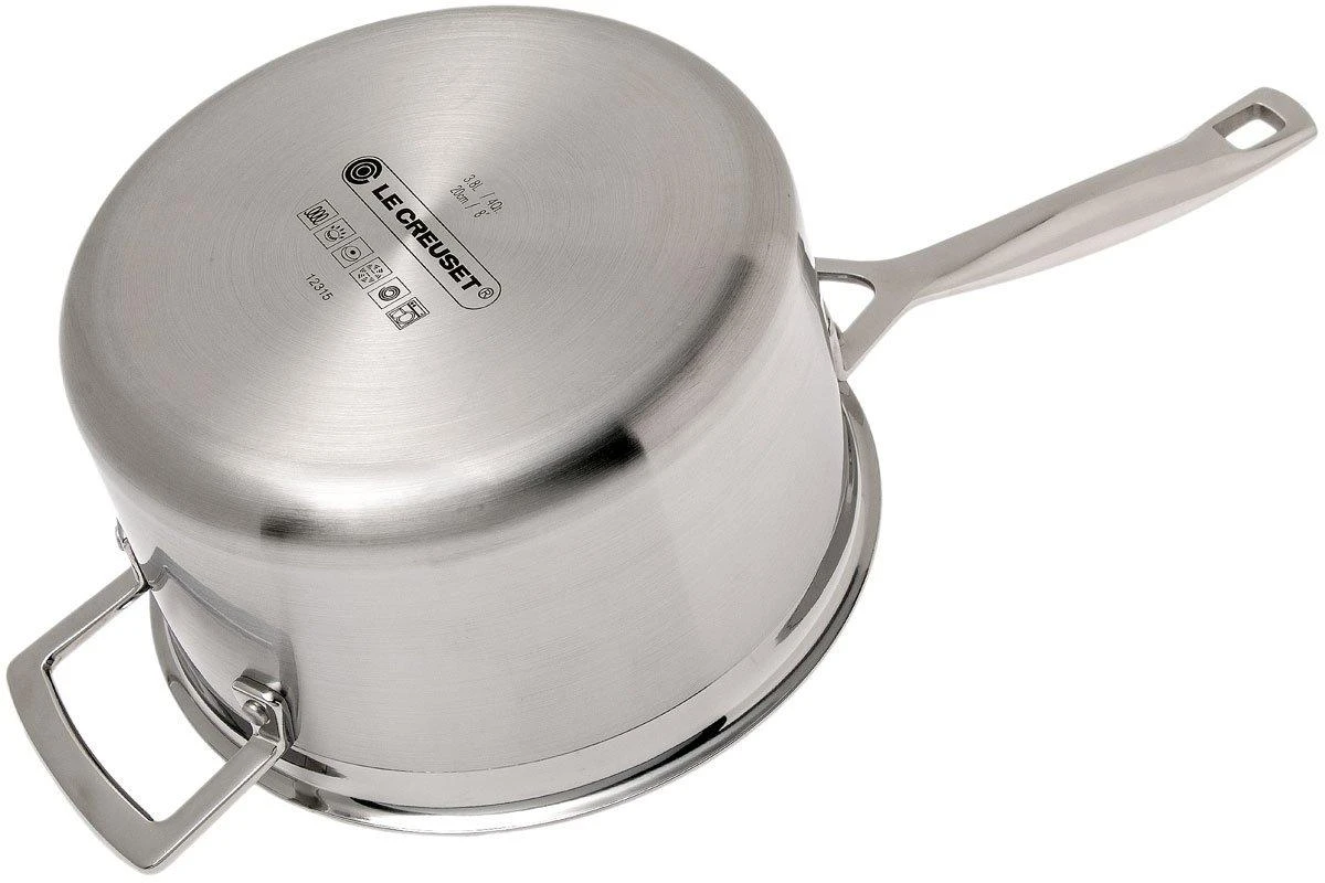 Le Creuset 3-ply Saucepan With Lid, 20 Cm, 3,8L 4 Le Creuset 3-ply Saucepan With Lid, 20 Cm, 3,8L - Billede 4