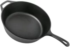 Lodge Cast Iron Deep Skillet Deep Frying Pan L10DSK3, Contents Approx. 4.7 L