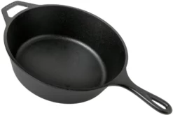 Lodge Cast Iron Deep Skillet Deep Frying Pan L8DSK3, Contents Approx. 3 L