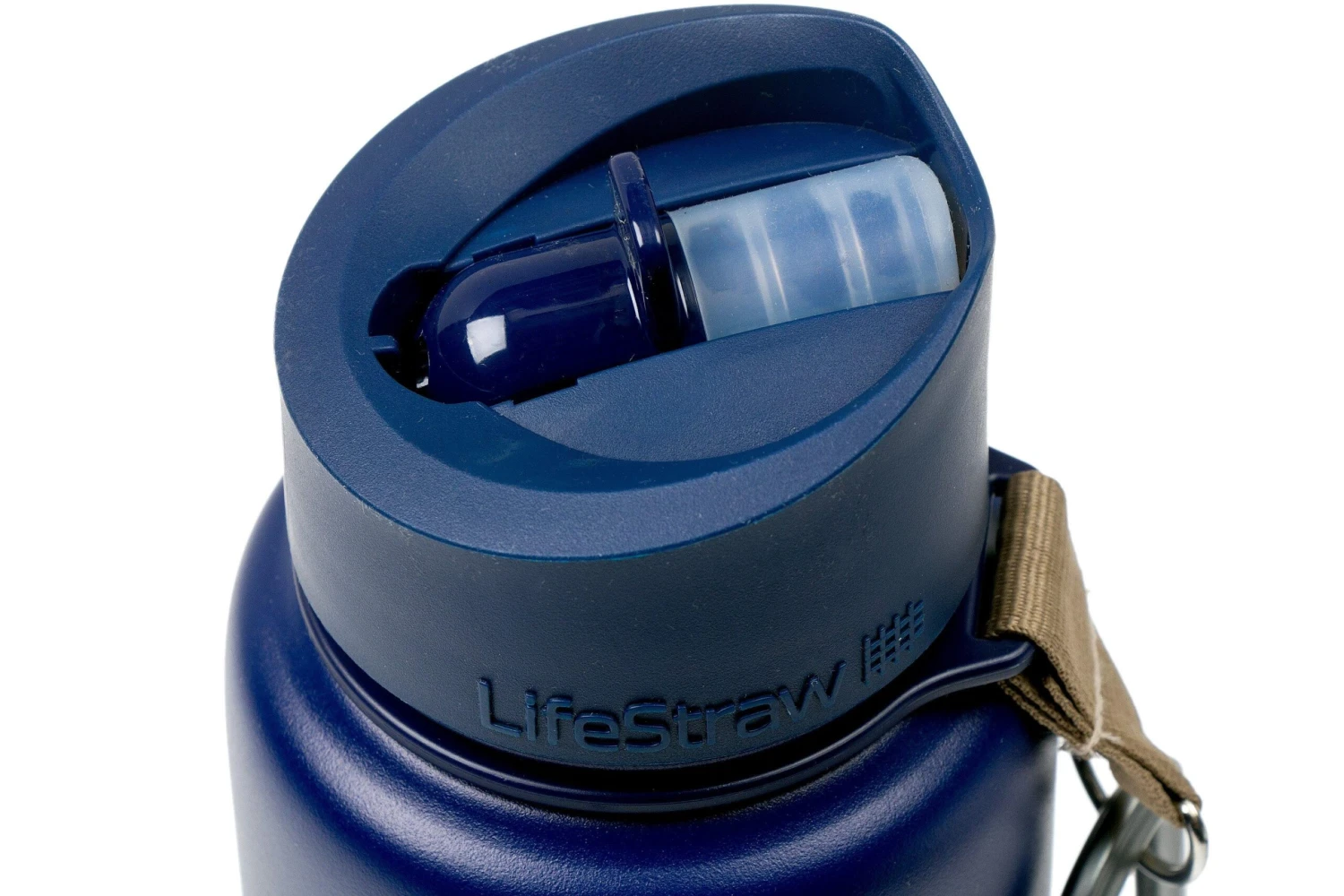 LifeStraw Go Stainless Steel Insulated Bottle With Filter, Blue 3 LifeStraw Go Stainless Steel Insulated Bottle With Filter, Blue - Billede 3