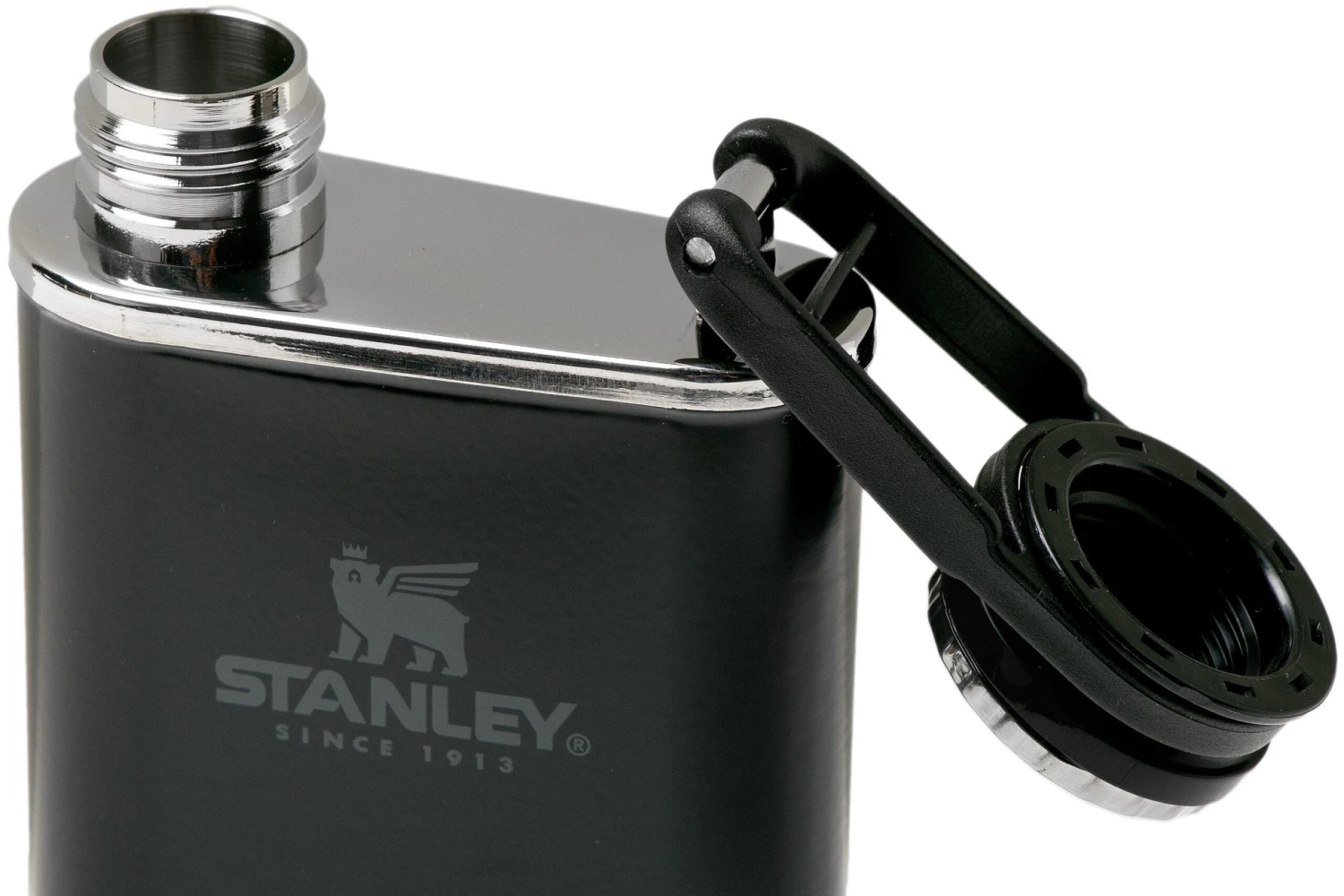 Stanley PMI The Easy Fill Wide Mouth Flask 230 Ml - Matt Black 3 Stanley PMI The Easy Fill Wide Mouth Flask 230 Ml - Matt Black - Billede 3