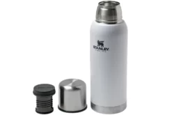 Stanley The Stainless Steel Vacuum Bottle 1L, White, Thermos -Friluftslageret Butik PI10 01570 021 03 stanley scaled