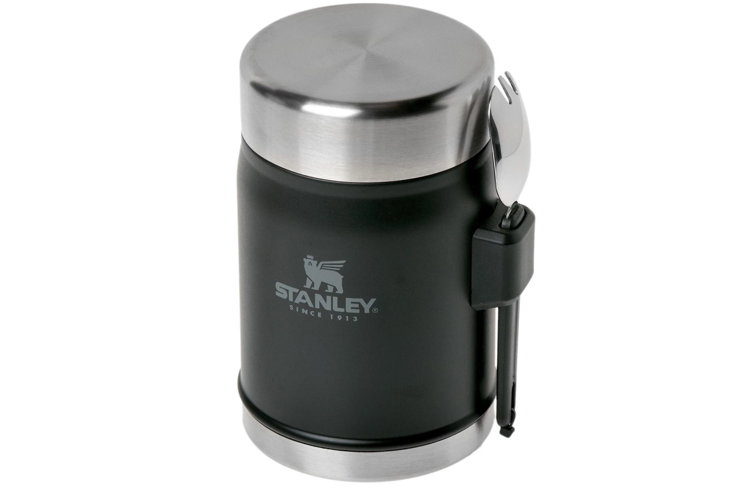 Stanley The Legendary Classic Thermos Lunch Box + Spork 400 Ml - Matte Black 1 Stanley The Legendary Classic Thermos Lunch Box + Spork 400 Ml - Matte Black