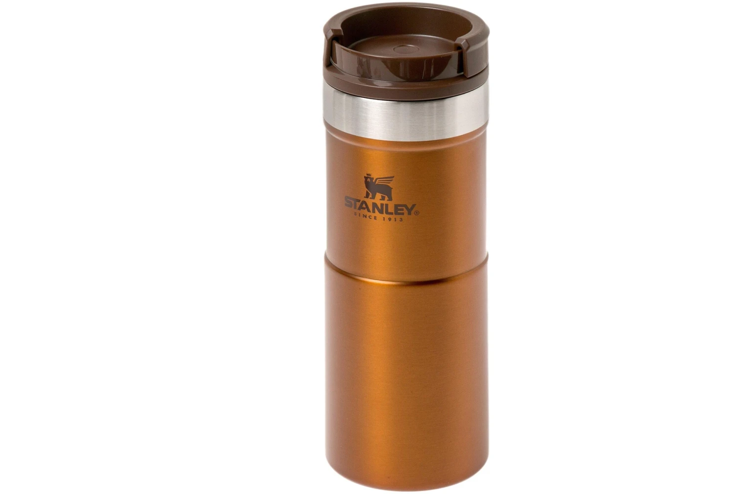 Stanley The NeverLeak Travel Mug, 350 Ml, Bronze, Thermos Flask 1 Stanley The NeverLeak Travel Mug, 350 Ml, Bronze, Thermos Flask