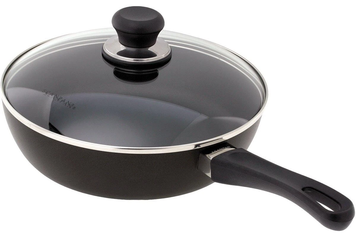 SCANPAN Classic Ceramic Sauté Pan With Lid, 24cm 1 SCANPAN Classic Ceramic Sauté Pan With Lid, 24cm