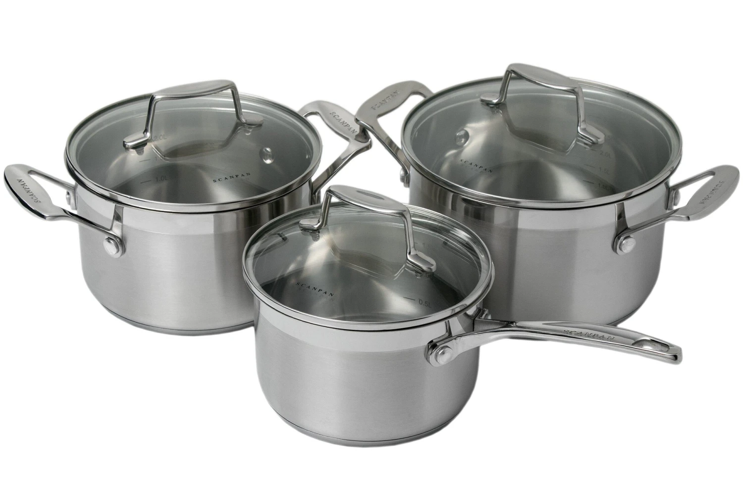 SCANPAN Impact Three-piece Pan Set 1 SCANPAN Impact Three-piece Pan Set
