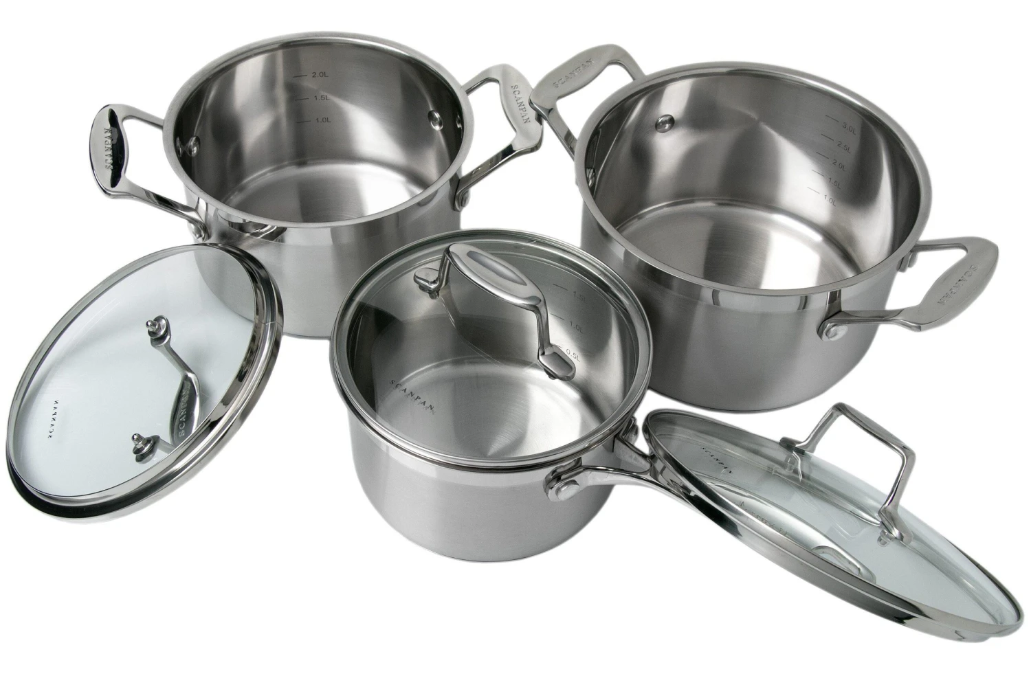SCANPAN Impact Three-piece Pan Set 2 SCANPAN Impact Three-piece Pan Set - Billede 2