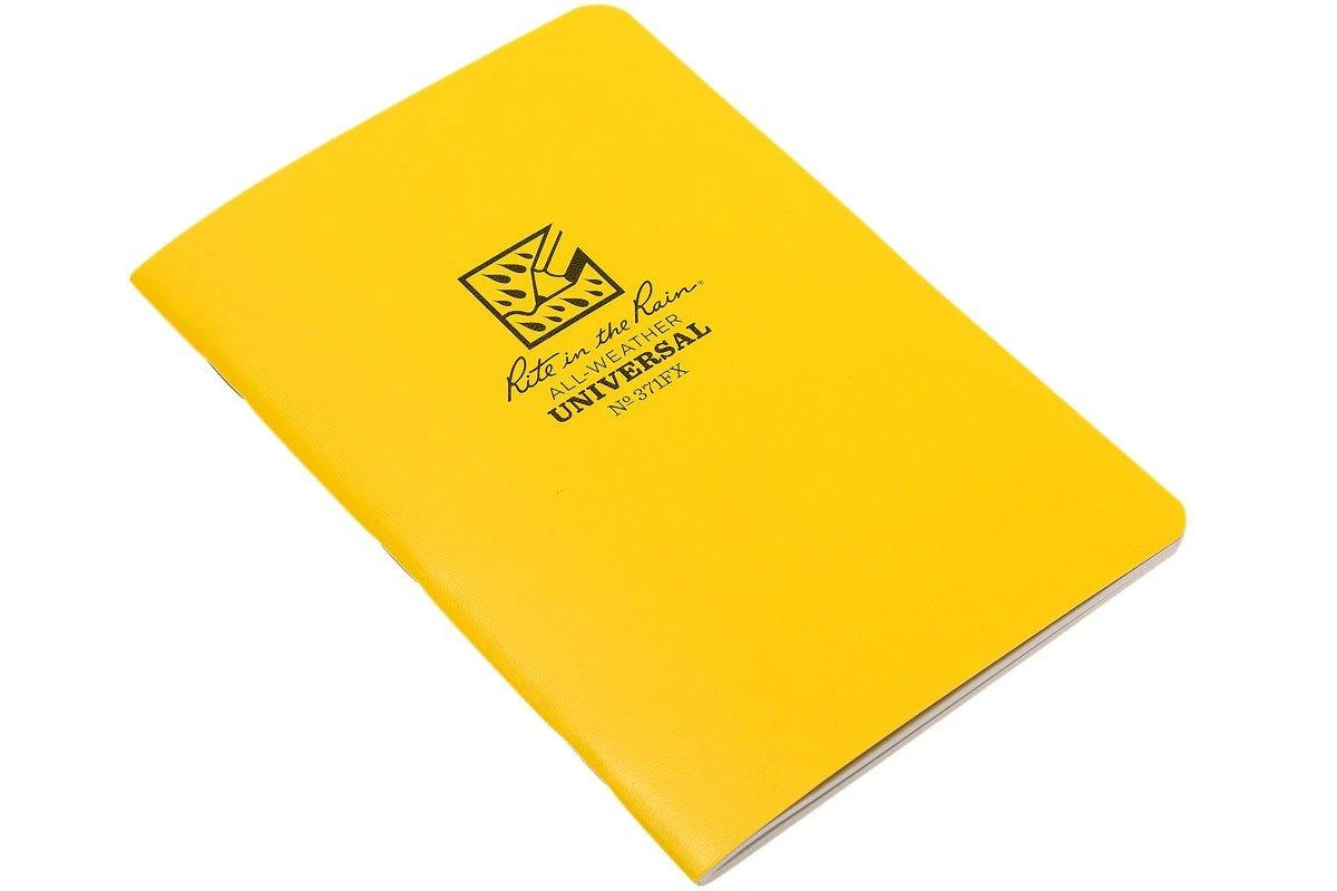 Rite In The Rain Notebook 4 5/8 X 7 Yellow, 3-piece, 371FX 2 Rite In The Rain Notebook 4 5/8 X 7 Yellow, 3-piece, 371FX - Billede 2