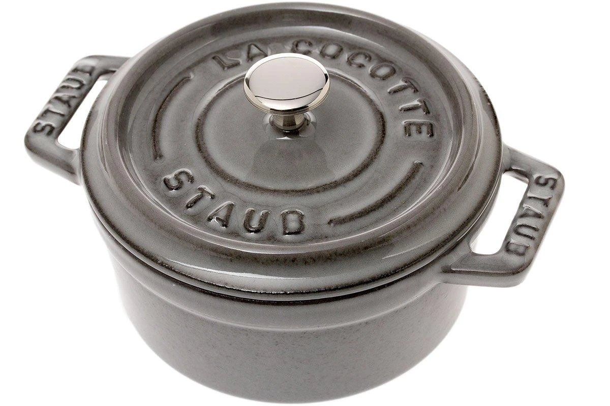 Staub Mini Casserole-cocotte 10 Cm, 0,25 L Grey 1 Staub Mini Casserole-cocotte 10 Cm, 0,25 L Grey