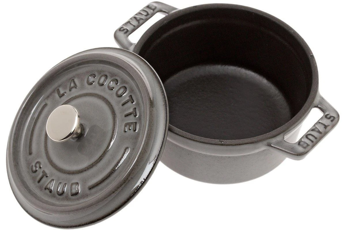 Staub Mini Casserole-cocotte 10 Cm, 0,25 L Grey 2 Staub Mini Casserole-cocotte 10 Cm, 0,25 L Grey - Billede 2