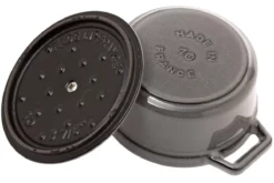 Staub Mini Casserole-cocotte 10 Cm, 0,25 L Grey 5 Staub Mini Casserole-cocotte 10 Cm, 0,25 L Grey -Friluftslageret Butik SB1101018 03 staub sb1101018 03
