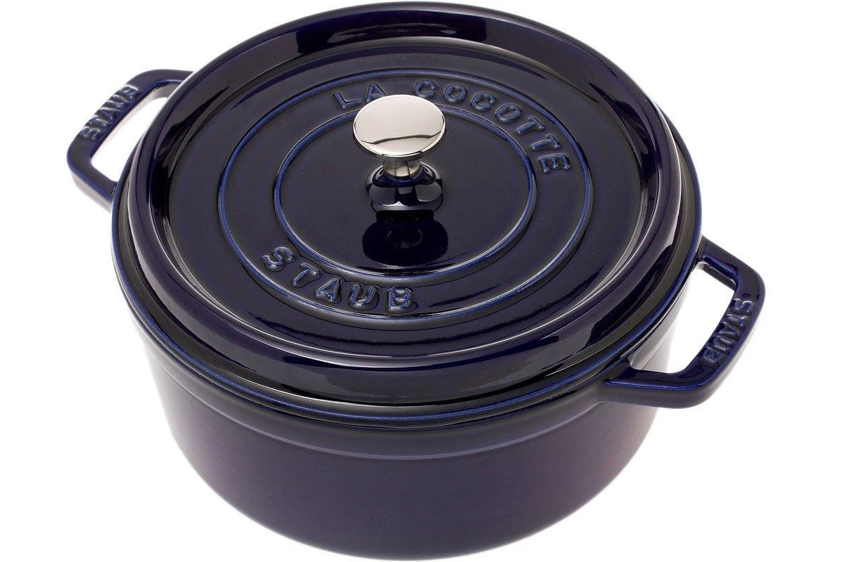 Staub Casserole-cocotte 24 Cm, 3,8 L Blue 1 Staub Casserole-cocotte 24 Cm, 3,8 L Blue