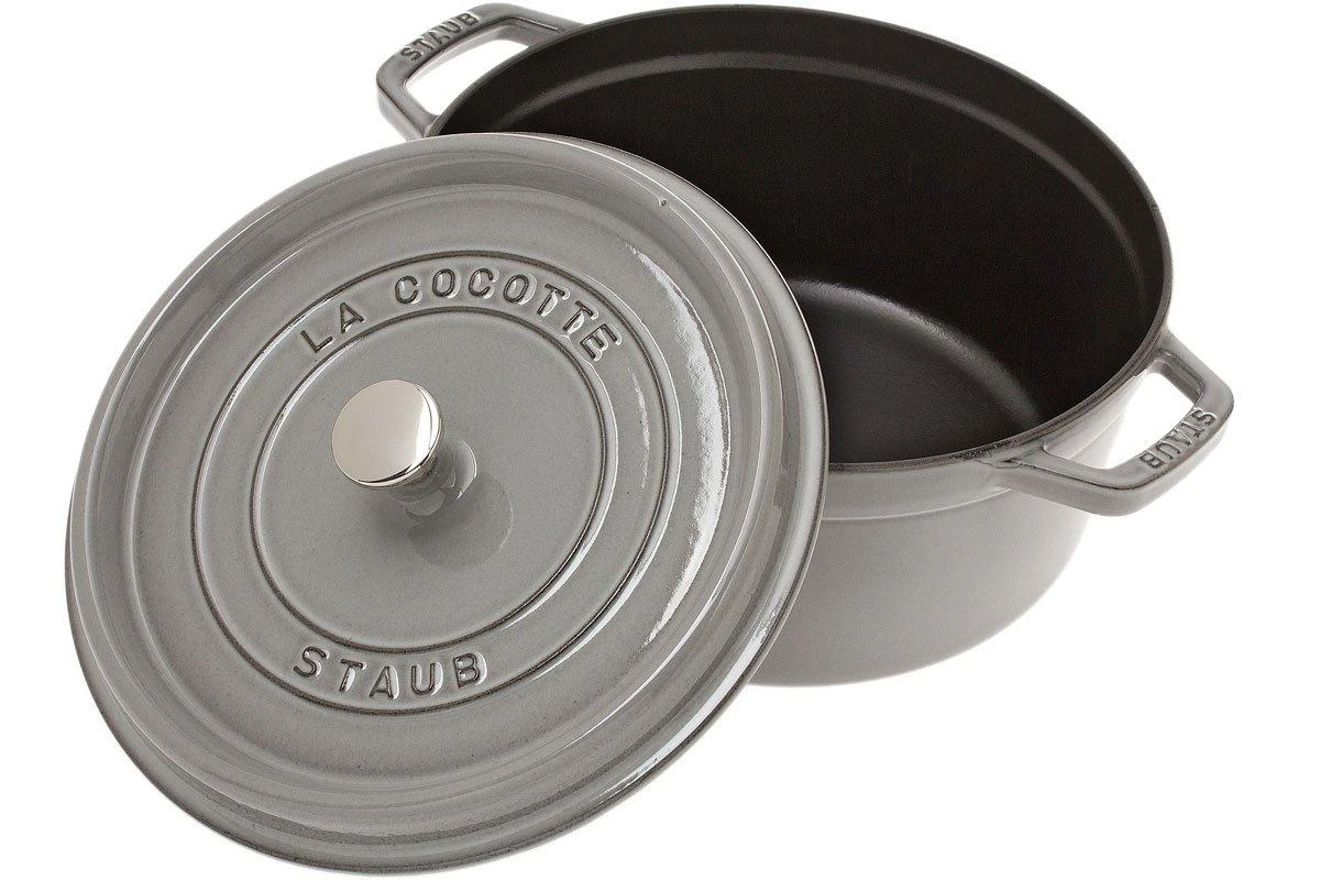 Staub Casserole-cocotte 26 Cm, 5,2 L Grey 2 Staub Casserole-cocotte 26 Cm, 5,2 L Grey - Billede 2