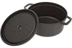 Staub Roasting Pan - Cocotte 26cm, 5,2L, Black With Steam Tray -Friluftslageret Butik SB1133825 03 staub sb1133825 03
