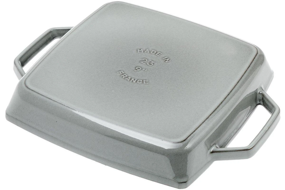 Staub Grill Pan 23 Cm Rectangular, Grey 2 Staub Grill Pan 23 Cm Rectangular, Grey - Billede 2