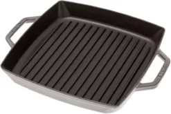 Staub Grill Pan/skillet 28 Cm Square, Grey