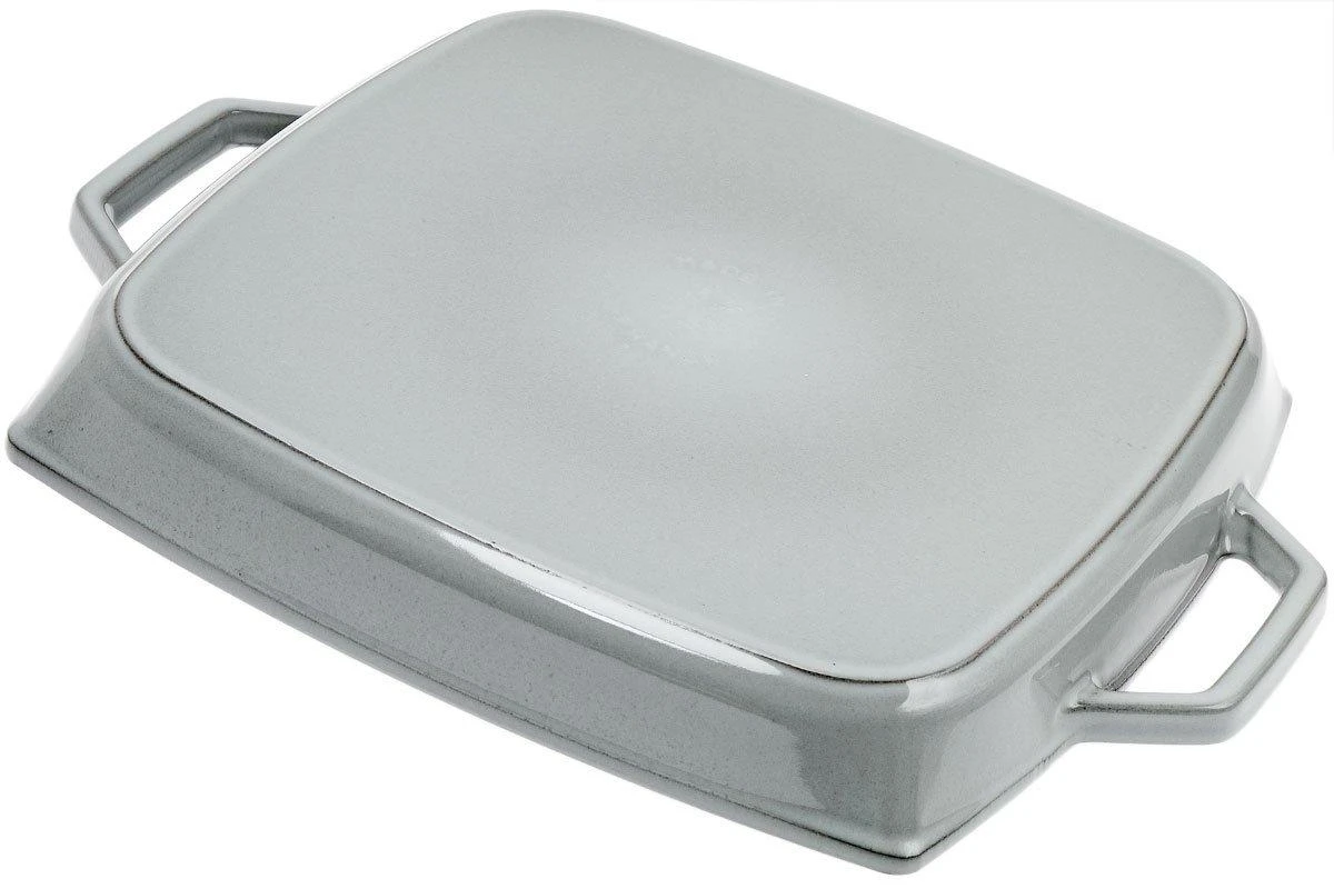 Staub Grill Pan 33 Cm Rectangular, Grey 2 Staub Grill Pan 33 Cm Rectangular, Grey - Billede 2