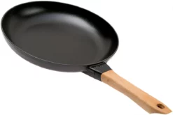Staub Frying Pan With Wooden Handle 28 Cm, Black