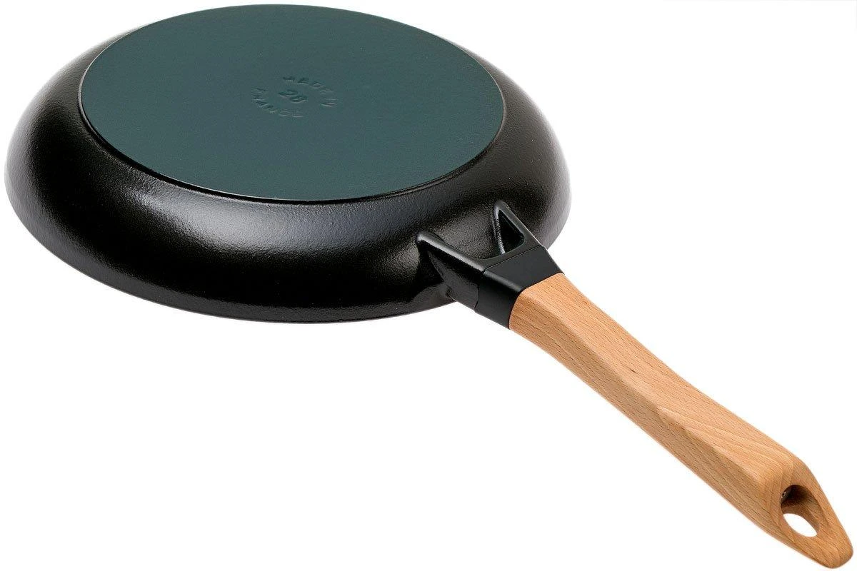 Staub Frying Pan With Wooden Handle 28 Cm, Black 2 Staub Frying Pan With Wooden Handle 28 Cm, Black - Billede 2