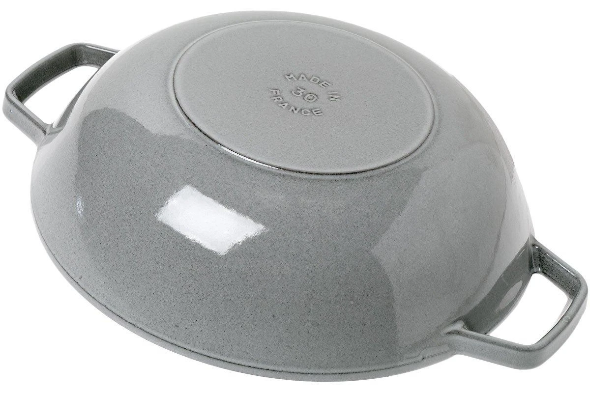 Staub Wok Pan, 30 Cm, 4,4 L Grey 3 Staub Wok Pan, 30 Cm, 4,4 L Grey - Billede 3