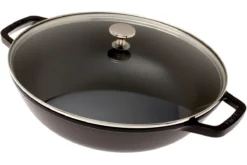 Staub Wok Pan, 30 Cm, 4,4 L Black
