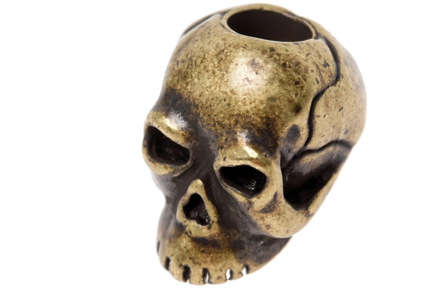 Schmuckatelli Classic Skull Bead Black Roman Brass Oxidized 1 Schmuckatelli Classic Skull Bead Black Roman Brass Oxidized