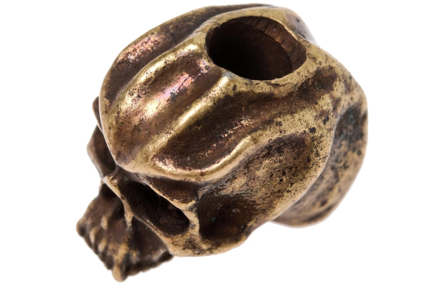 Schmuckatelli Cyber Skull Bead Roman Brass Oxidized 2 Schmuckatelli Cyber Skull Bead Roman Brass Oxidized - Billede 2