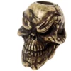 Schmuckatelli Grins Skull Bead Roman Brass Oxidized