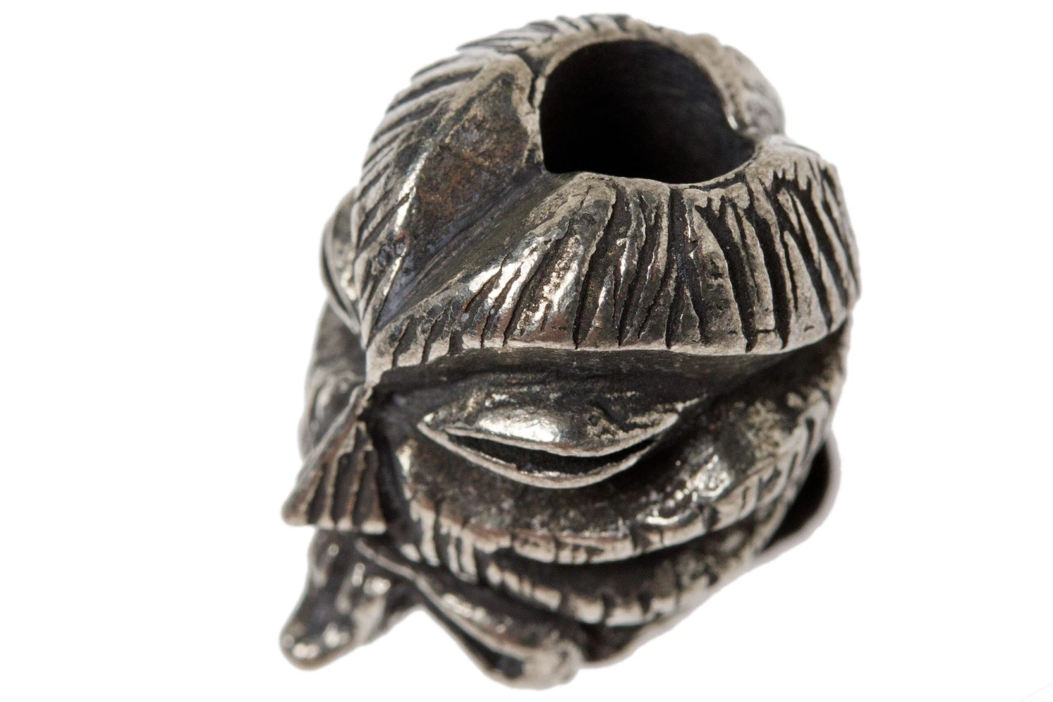 Schmuckatelli Kiko Tiki Bead Pewter 2 Schmuckatelli Kiko Tiki Bead Pewter - Billede 2