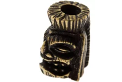 Schmuckatelli Ku Tiki Bead Roman Brass Oxidized