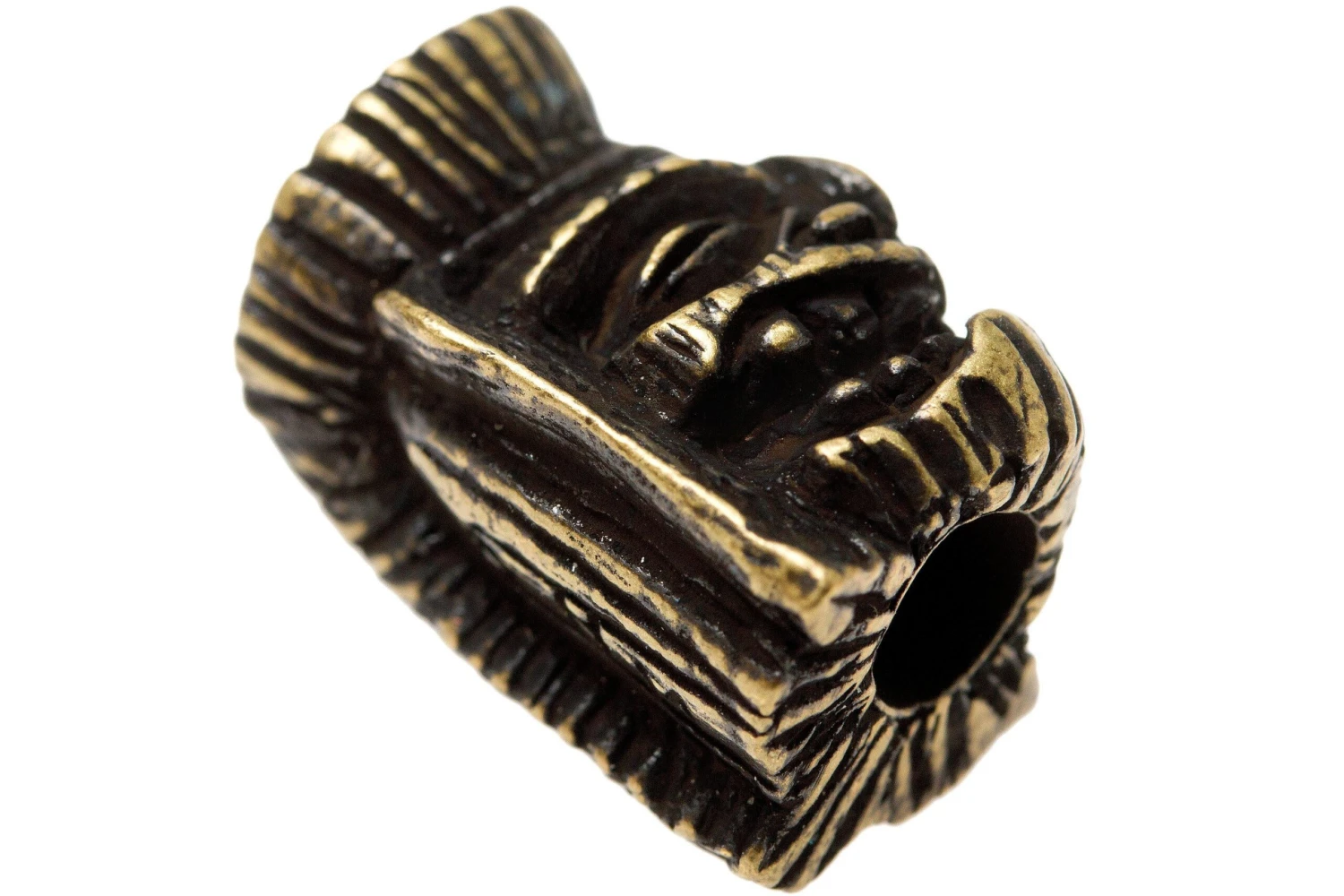 Schmuckatelli Ku Tiki Bead Roman Brass Oxidized 2 Schmuckatelli Ku Tiki Bead Roman Brass Oxidized - Billede 2