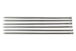 Tramontina Churrasco 26499-005, Six Stainless Steel BBQ Skewers, 40 Cm