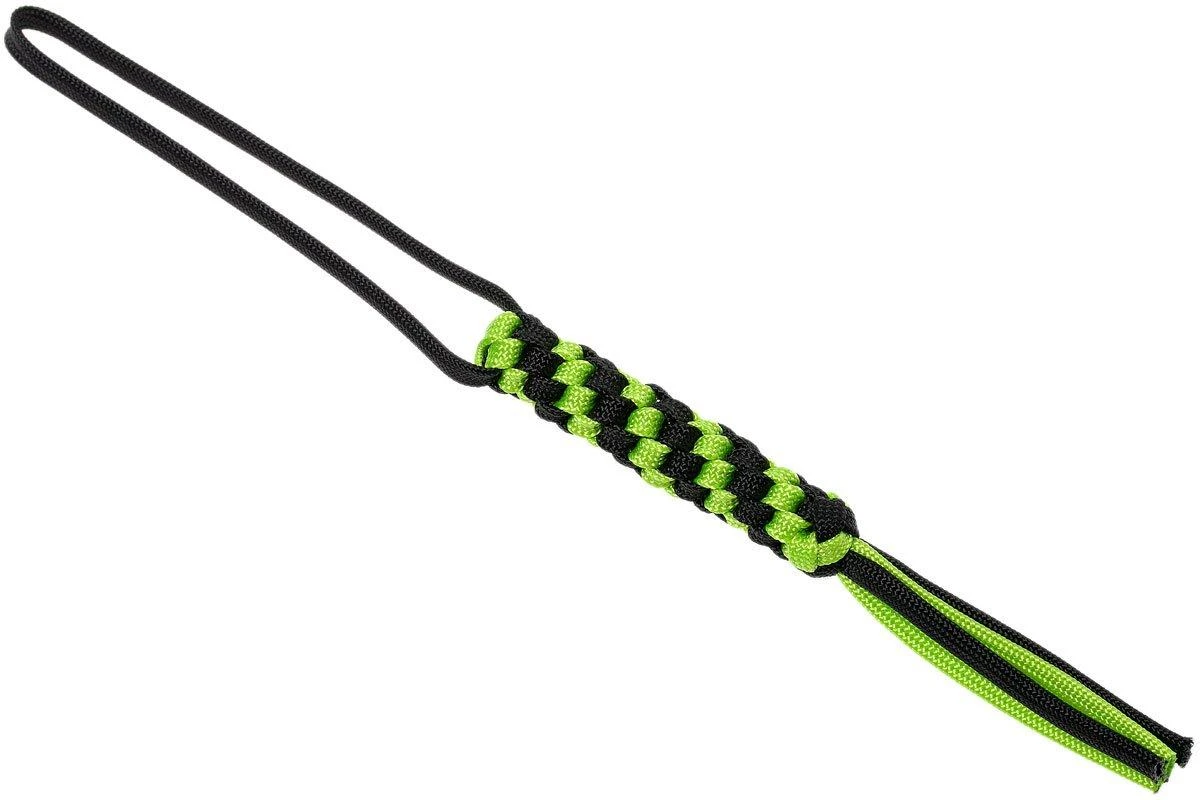 WE Knife A-03A Paracord Lanyard, Green-black 1 WE Knife A-03A Paracord Lanyard, Green-black