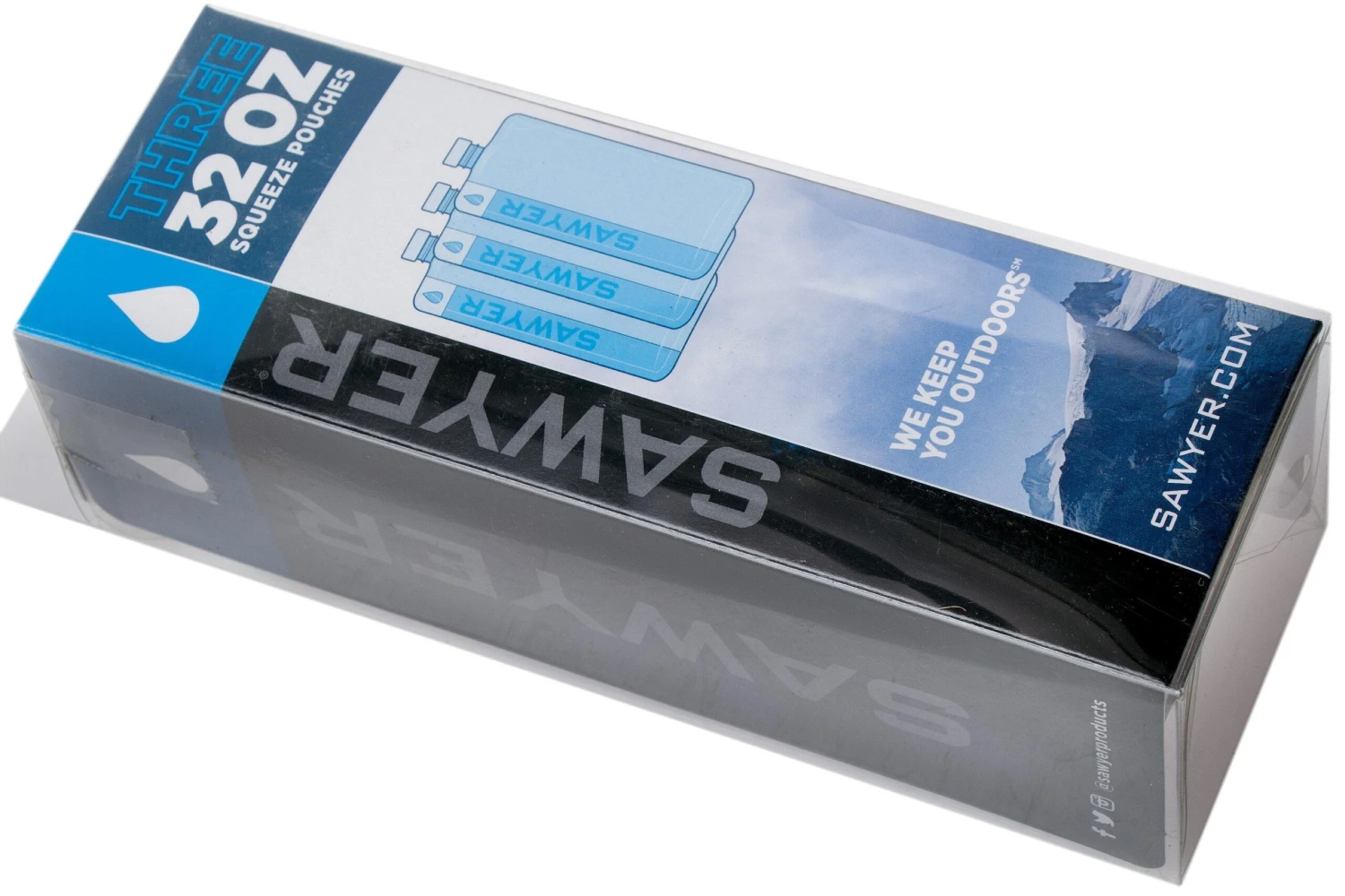 Sawyer Squeezable Pouch 946 Ml, SP113, Set Of 3 Water Bladders 2 Sawyer Squeezable Pouch 946 Ml, SP113, Set Of 3 Water Bladders - Billede 2