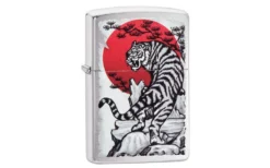 Zippo Asian Tiger Design Brushed Chrome 29889-000002, Lighter