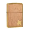 Zippo Woodchuck Mahogany Emblem Brushed Brass 29901-000002, Lighter