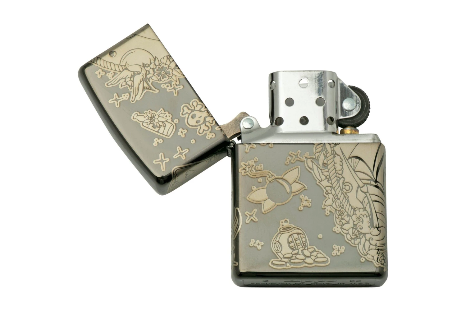 Zippo Tattoo Theme Design 48398-000002, Lighter 2 Zippo Tattoo Theme Design 48398-000002, Lighter - Billede 2