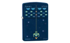 Zippo Pixel Game Design Navy Matte 49114-000002, Lighter