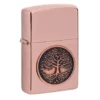 Zippo Tree Of Life Emblem High Polish Rose Gold 49638-000002, Lighter